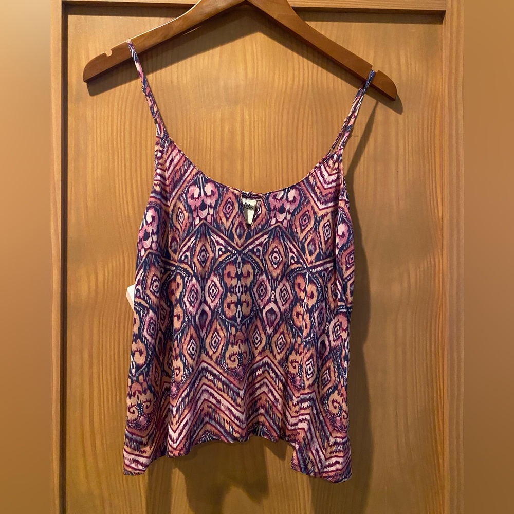 Salt Life Pink and Purple Printed Spaghetti Strap Cami